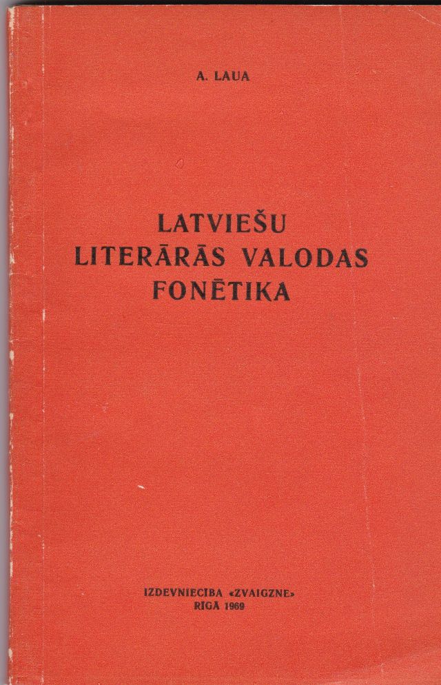 Image for Latviesu Literaras Valodas Fonetika